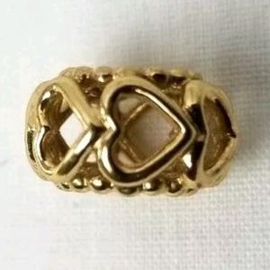 Pandora Open Your Heart Charm 14 k Yellow Gold